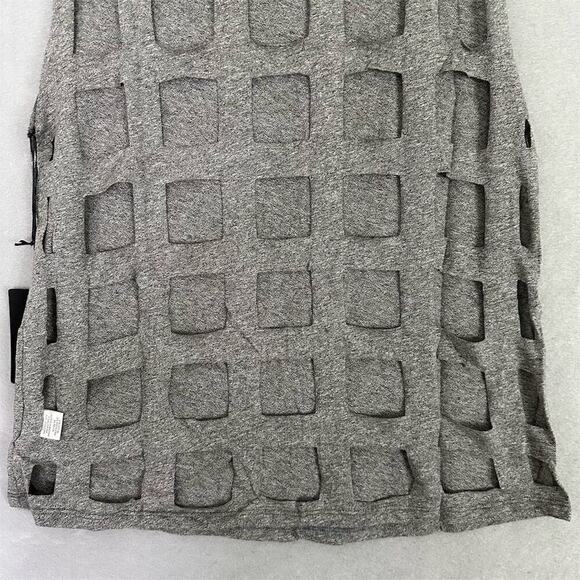 Revolve Michael Lauren Tank Top Women Sz Small Geometric Cut-Out Raw Edge USA - Picture 8 of 14